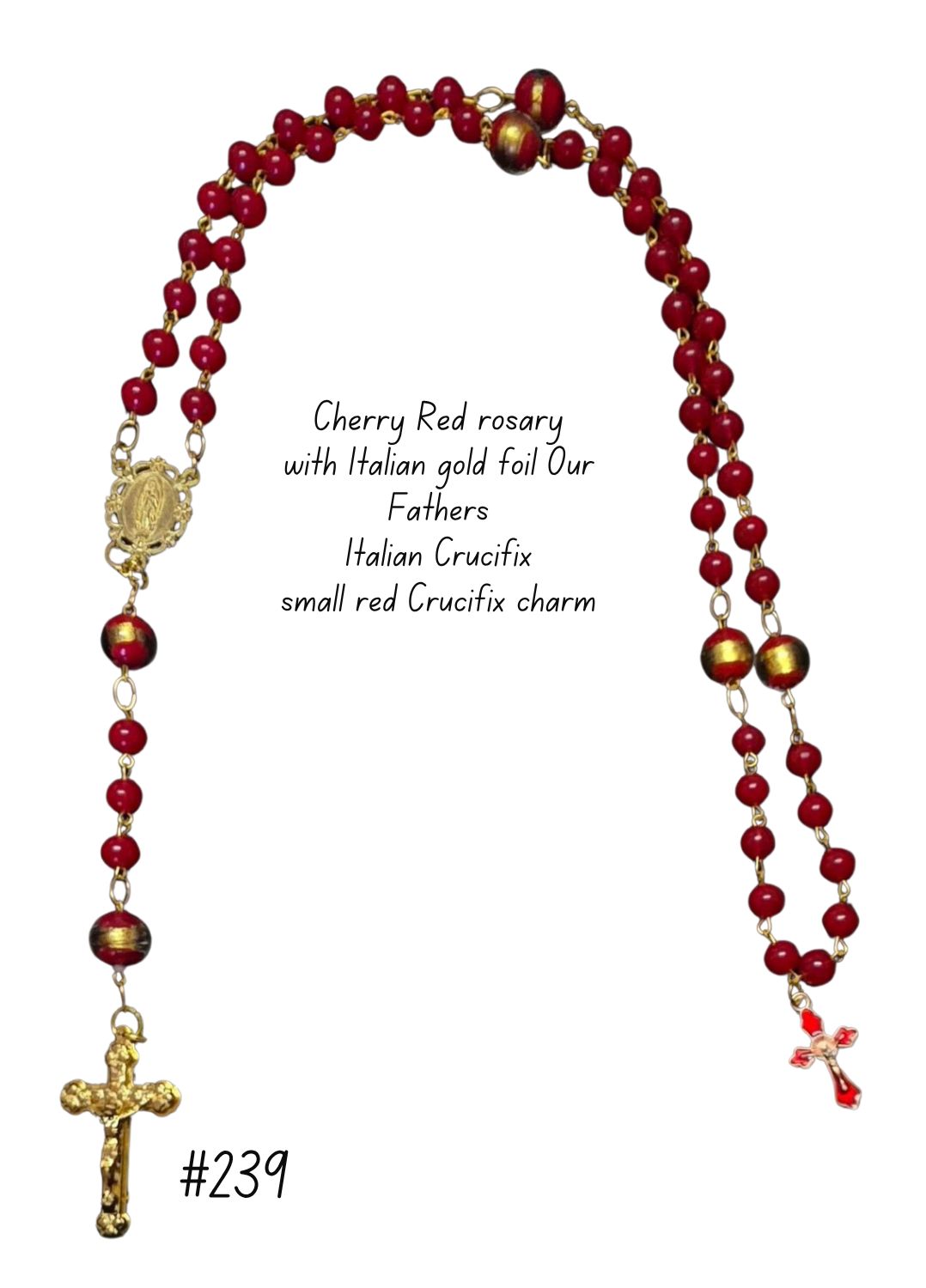 Cherry Red Rosary Cherry Red Rosary
