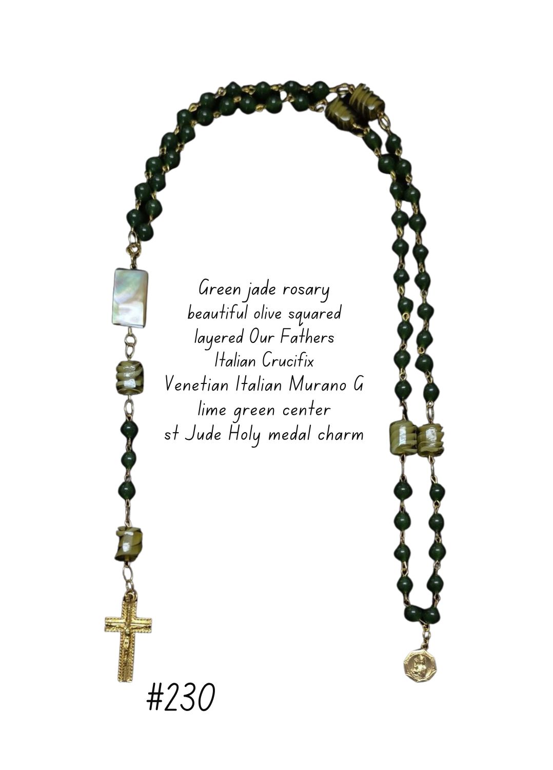 Green Jade Rosary Green Jade Rosary