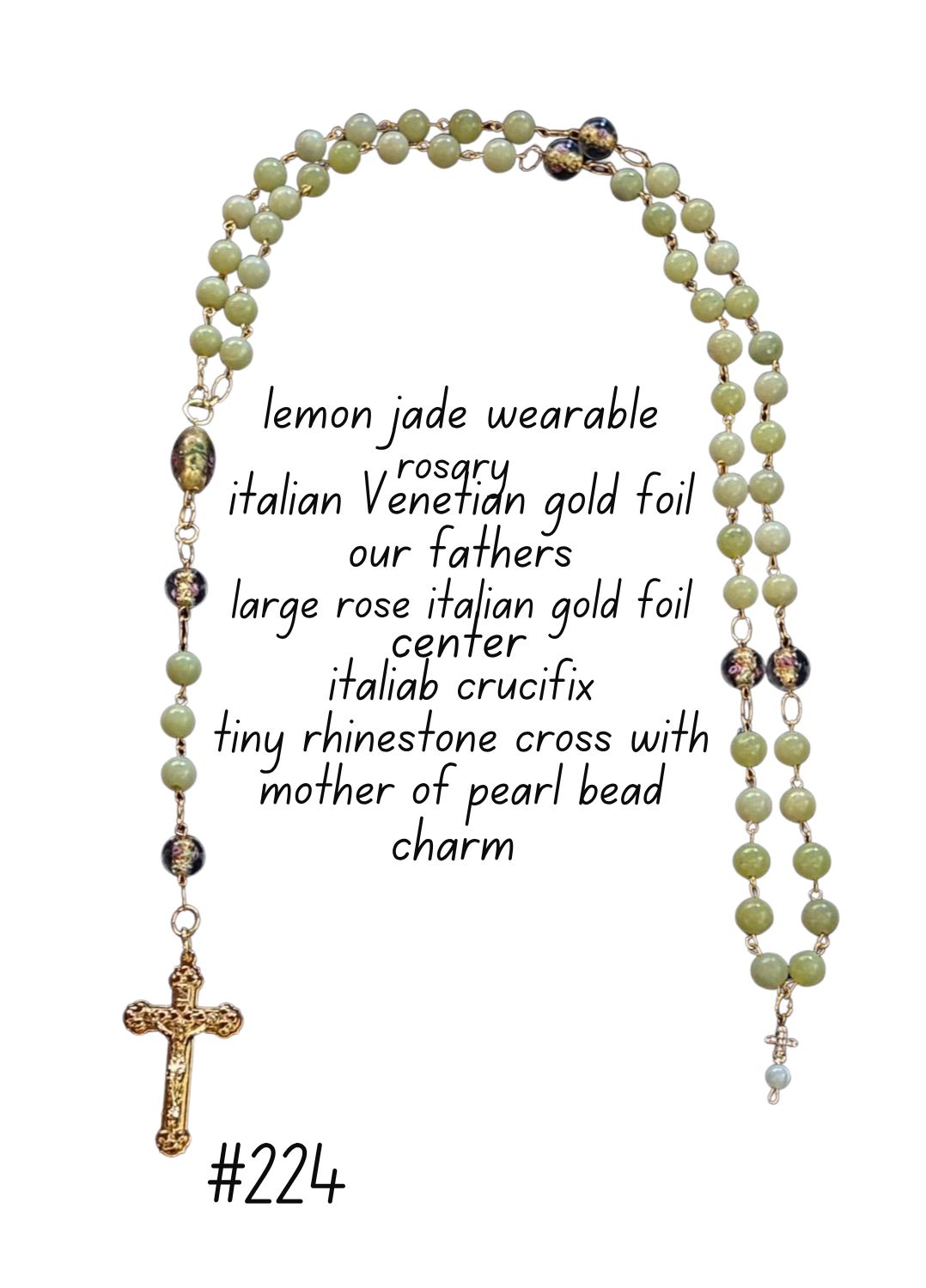 Lemon Jade Wearable Rosary Lemon Jade Wearable Rosary