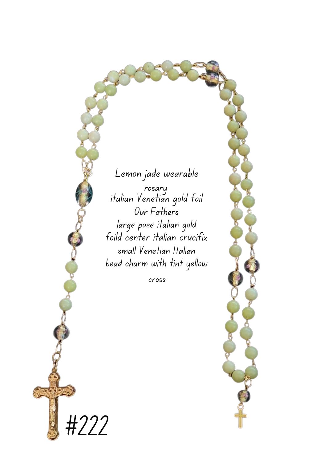 Lemon Jade Wearable Rosary Lemon Jade Wearable Rosary
