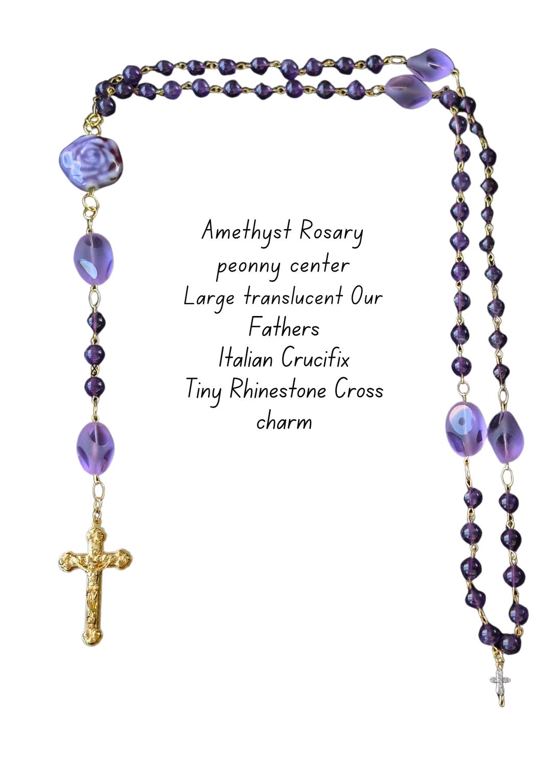Amethyst Rosary Peony Center Amethyst Rosary Peony Center