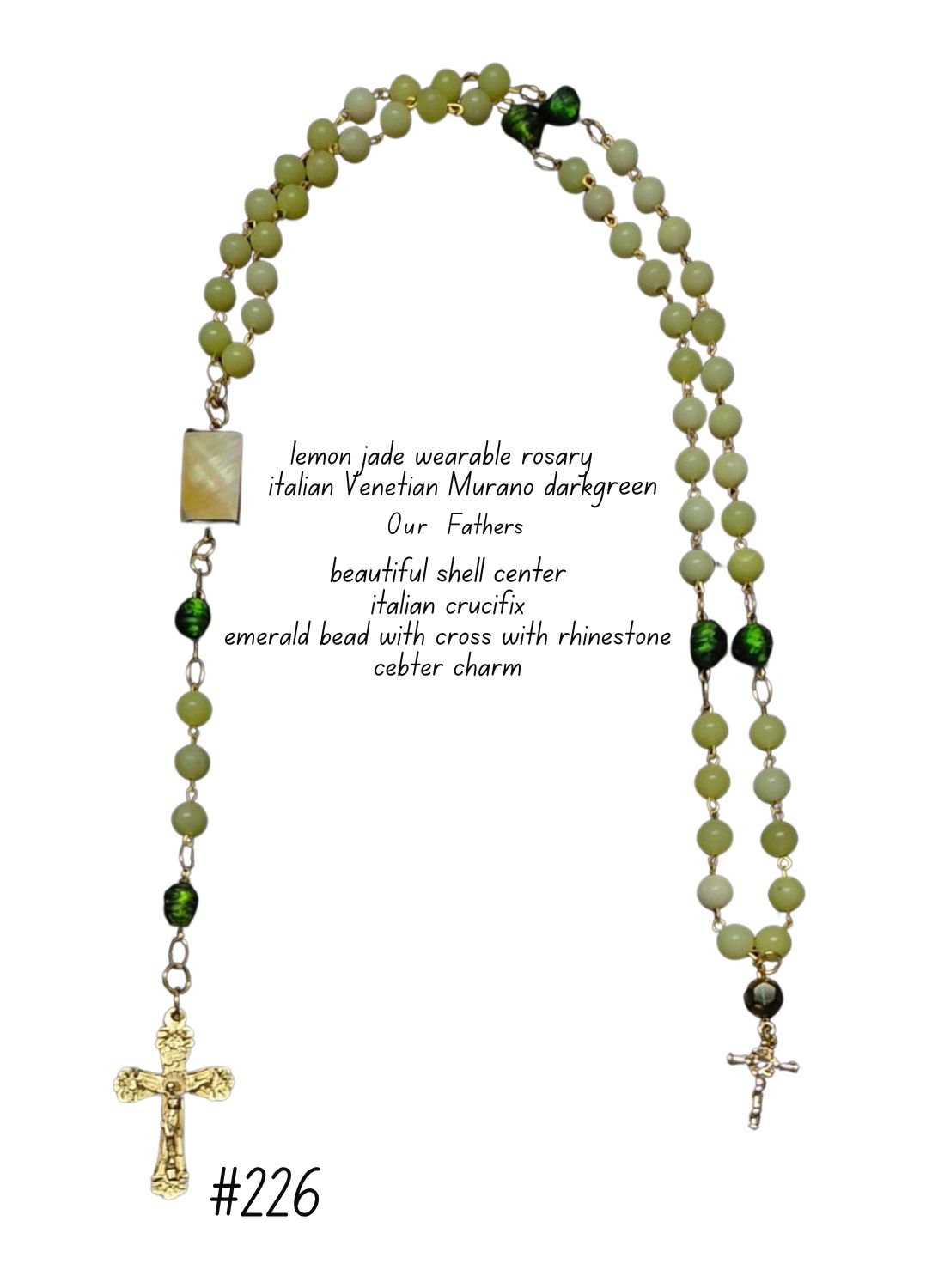 Lemon Jade Wearable Rosary Lemon Jade Wearable Rosary