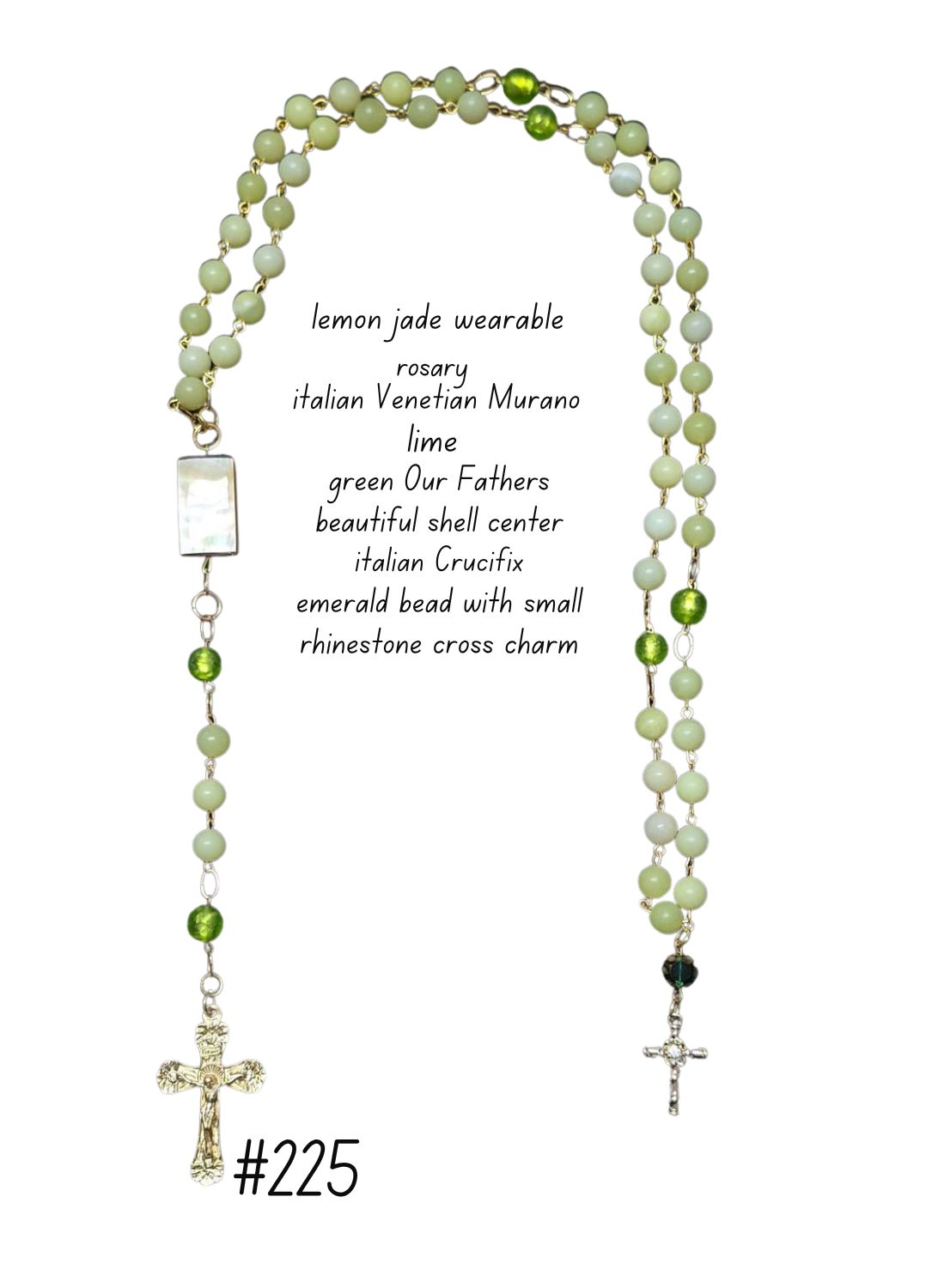 Lemon Jade Wearable Rosary Lemon Jade Wearable Rosary