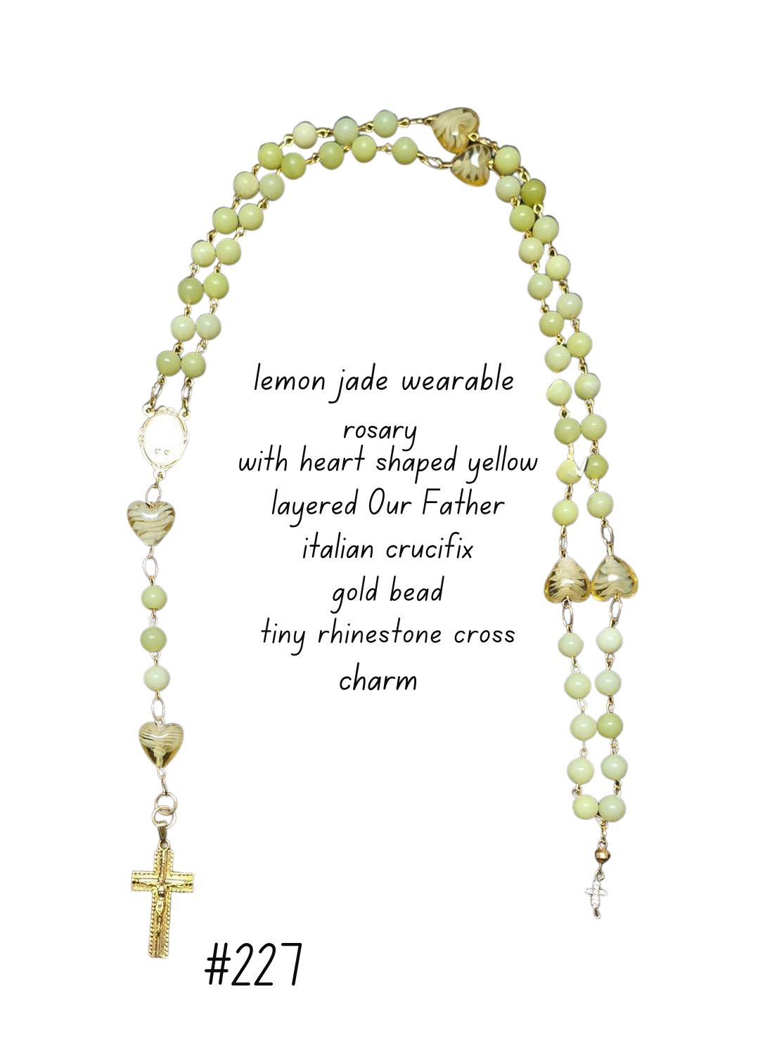 Lemon Jade Wearable Rosary Lemon Jade Wearable Rosary