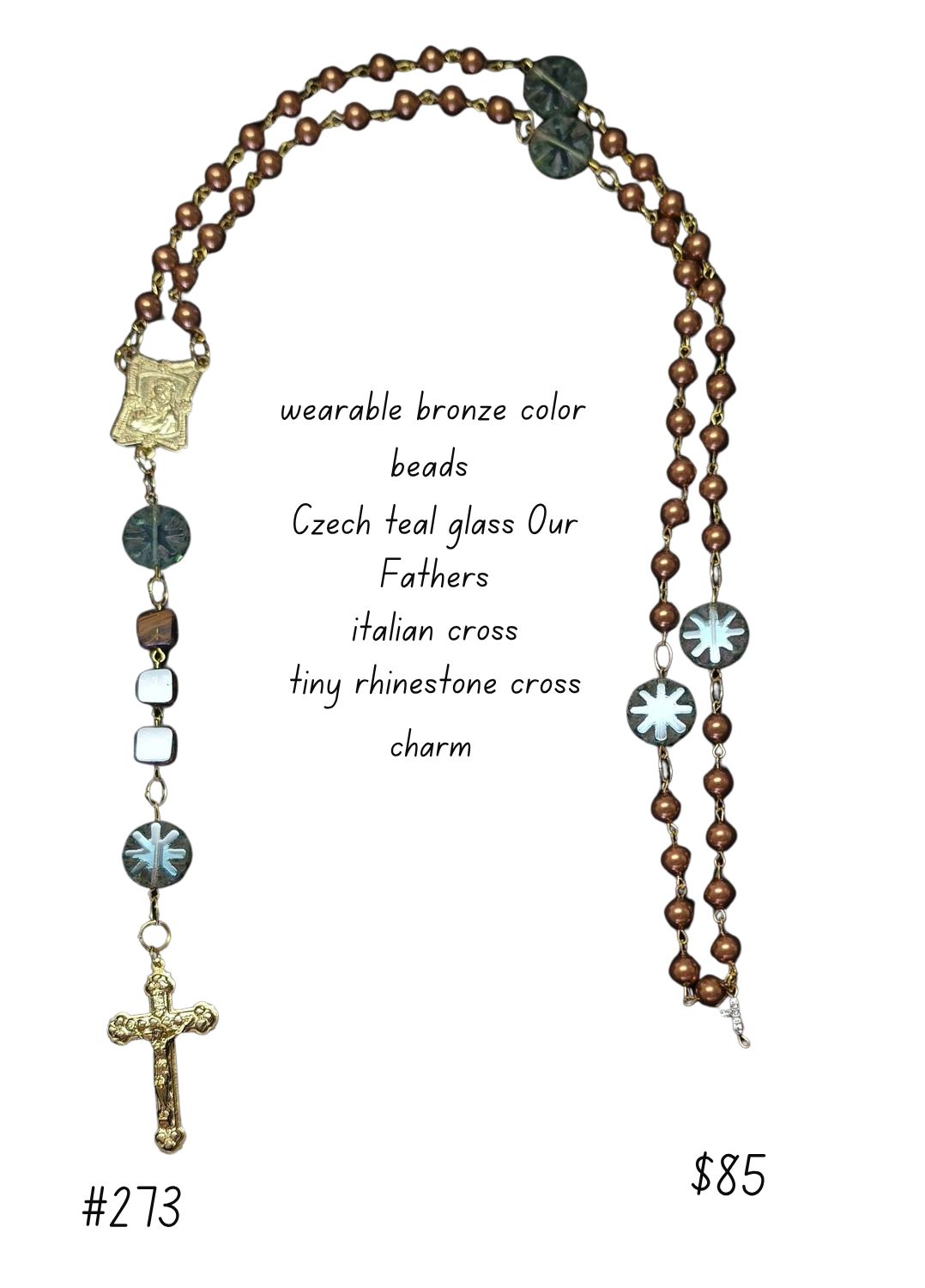 Wearable Bronze Color Beads Wearable Bronze Color Beads