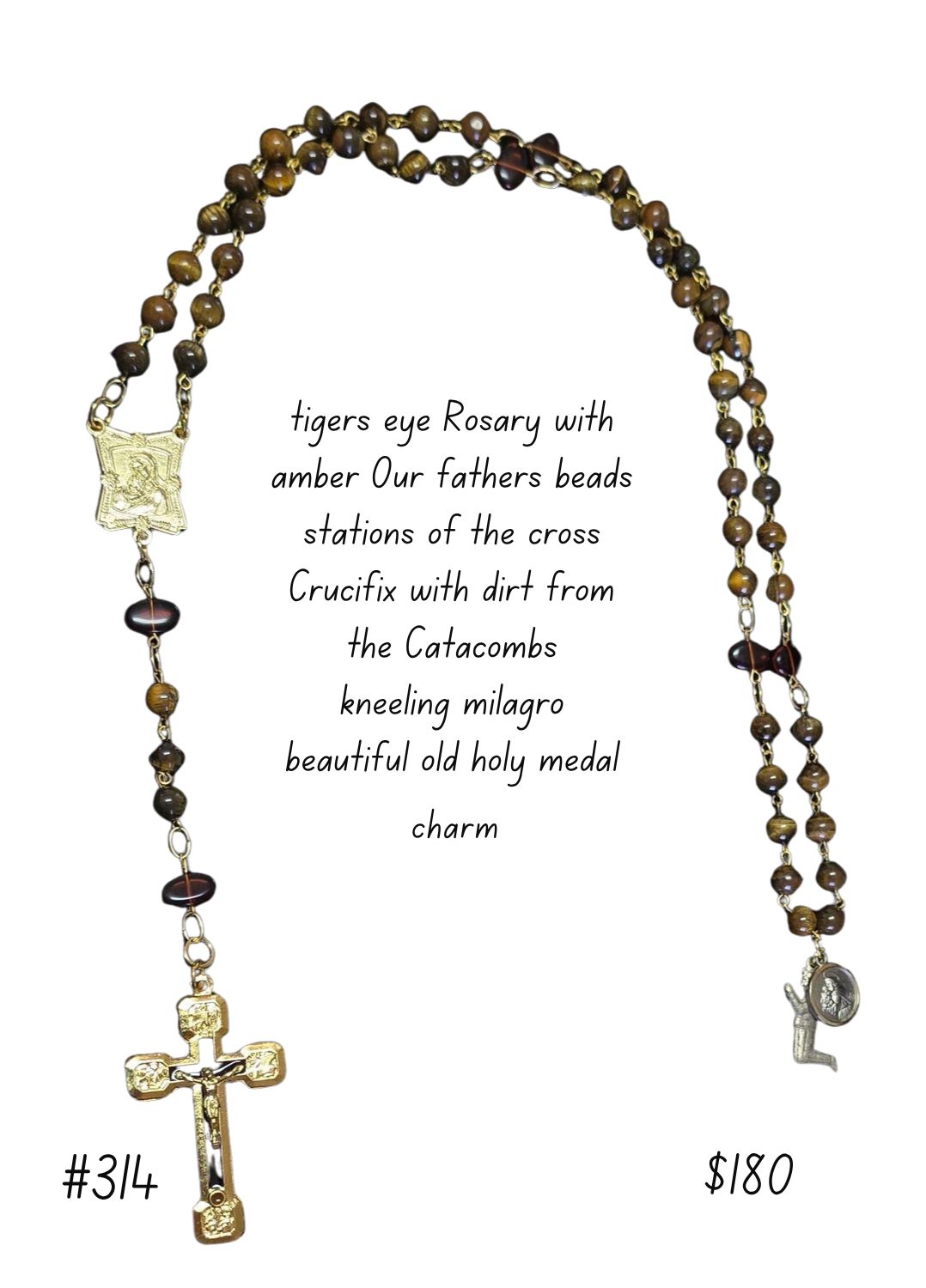 Tigers Eye Rosary Tigers Eye Rosary