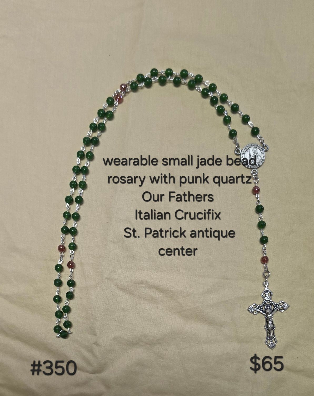 Wearable Small Jade Bead Rosary Wearable Small Jade Bead Rosary