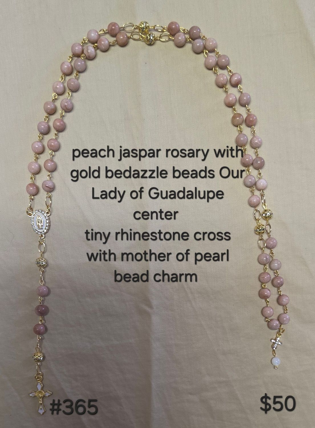 Peach Jaspar Rosary Peach Jaspar Rosary