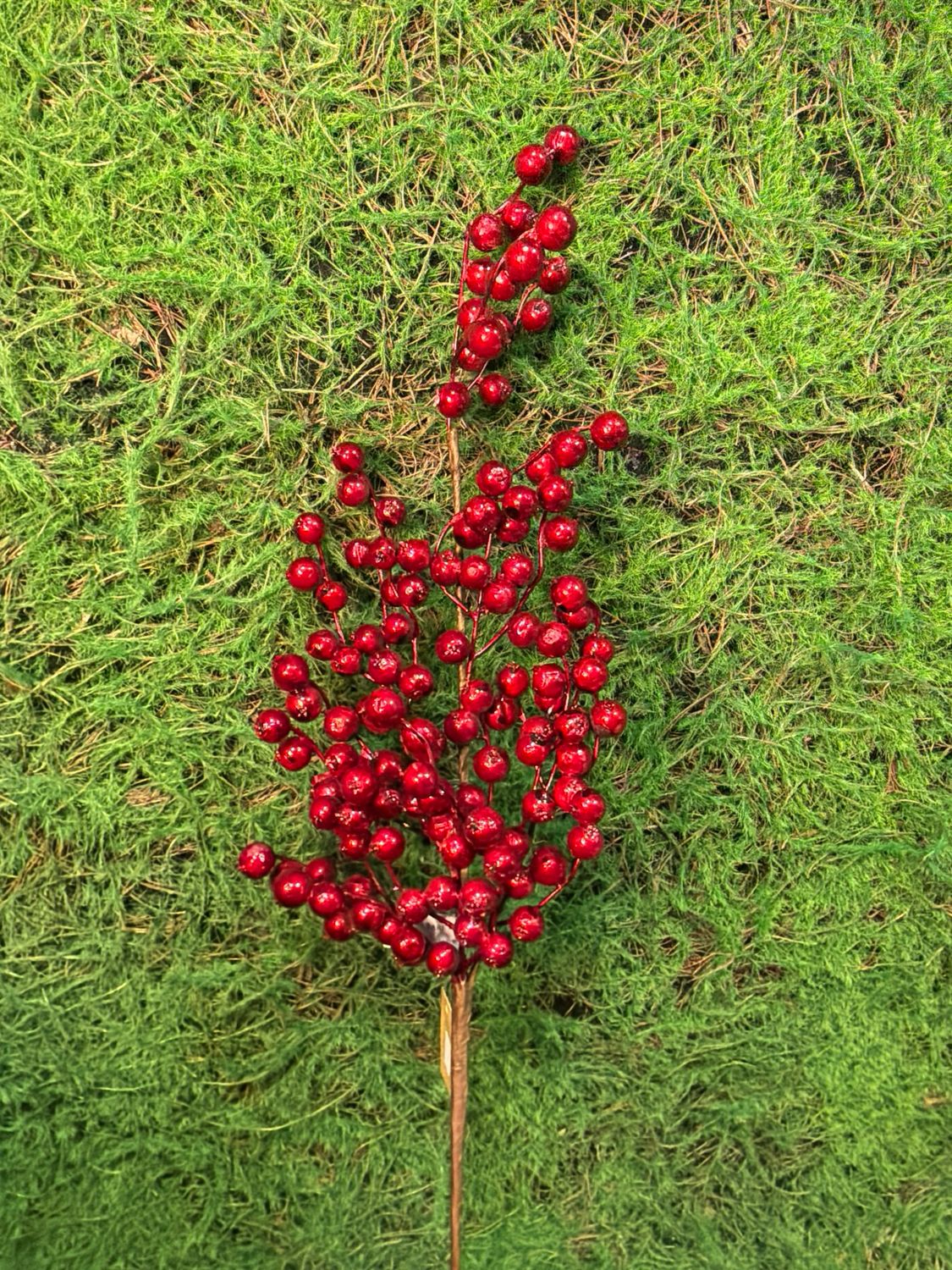 29" Cranberry Metallic Crabapple Spray Weather Resistant