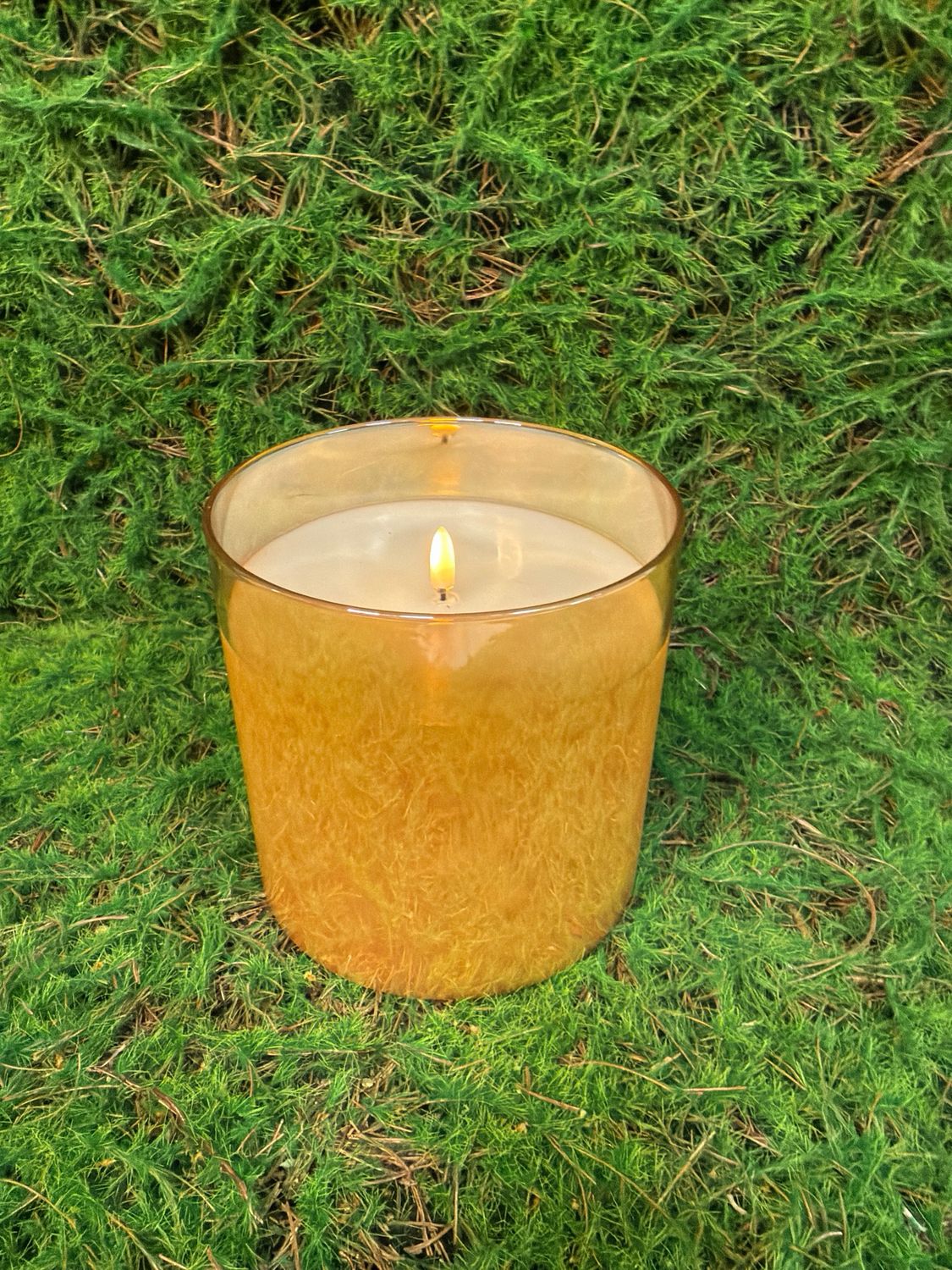 Champagne Radiance Candle 5.75" x 5.75"