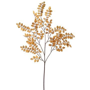 35"  Tan Mini Leaf Spray