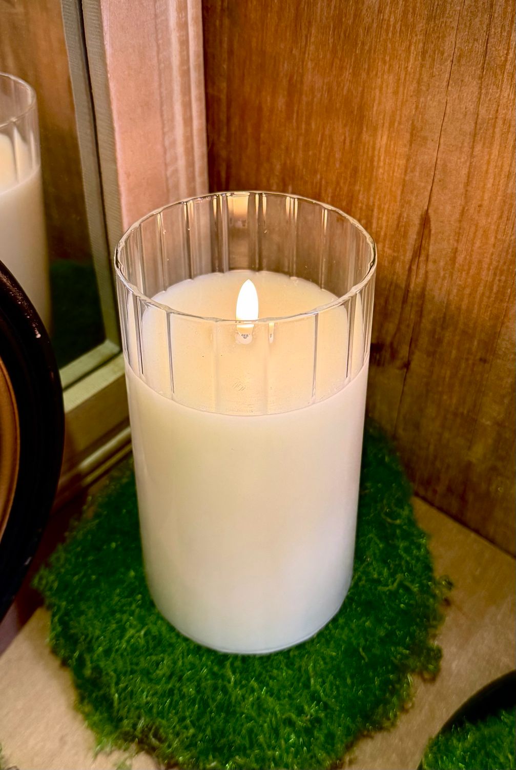 Faceted Simply Ivory Radiance Candle 3.5 x 6"