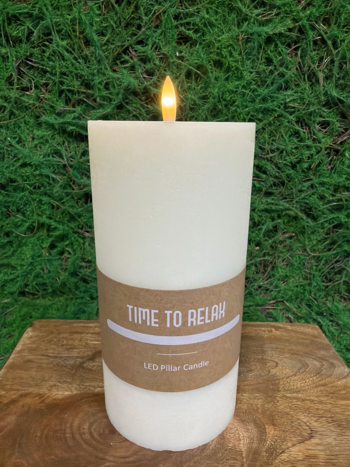 8" Tall LED Pillar Candle