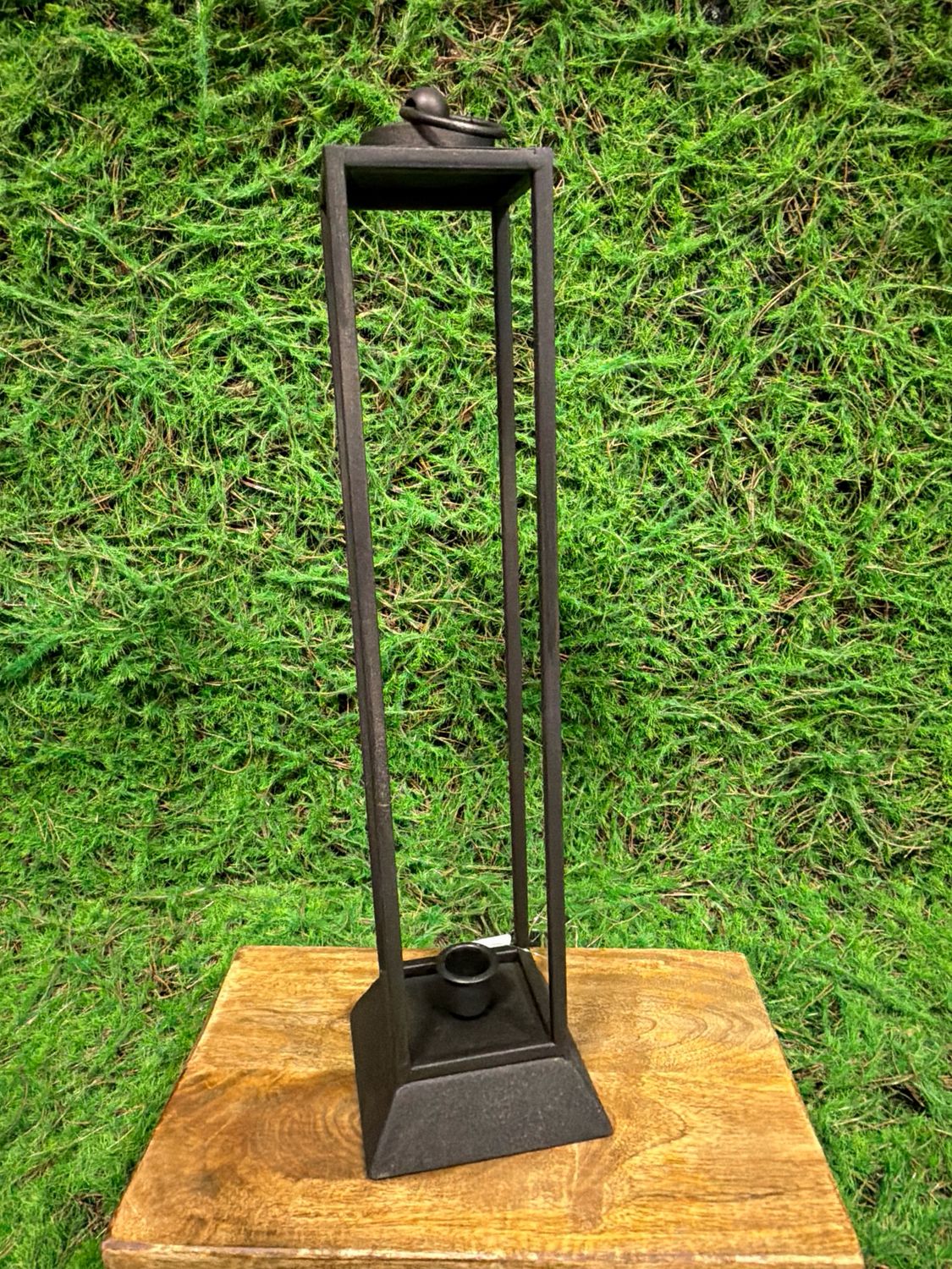 Medium Black Taper Candle Holder 17”H