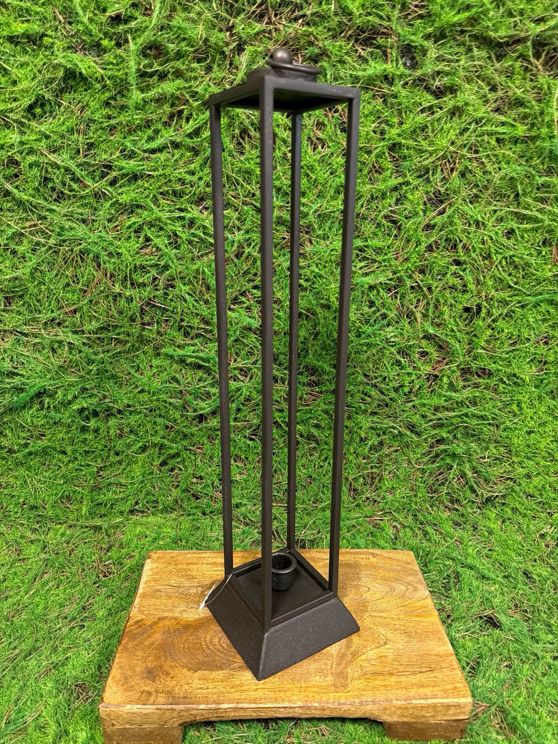 Large Black Taper Candle Holder 19”H