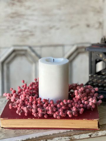6" Frosted Fizzy Berry Candle Ring