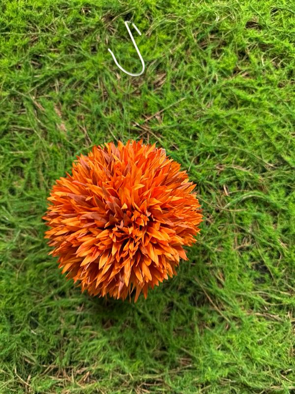 5" Orange Allium Ball