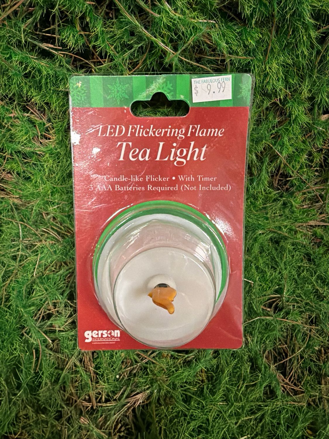 2.75" Battery Operated Fire Glow Flame Tealight Candle- White