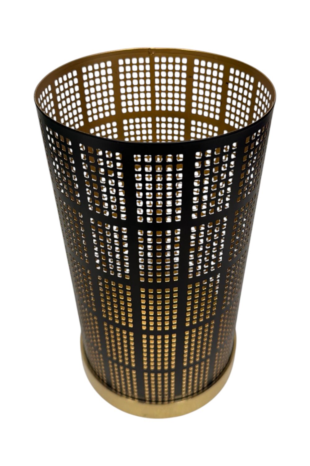 Candle Holder with Gold Base 6.25"x11.5"