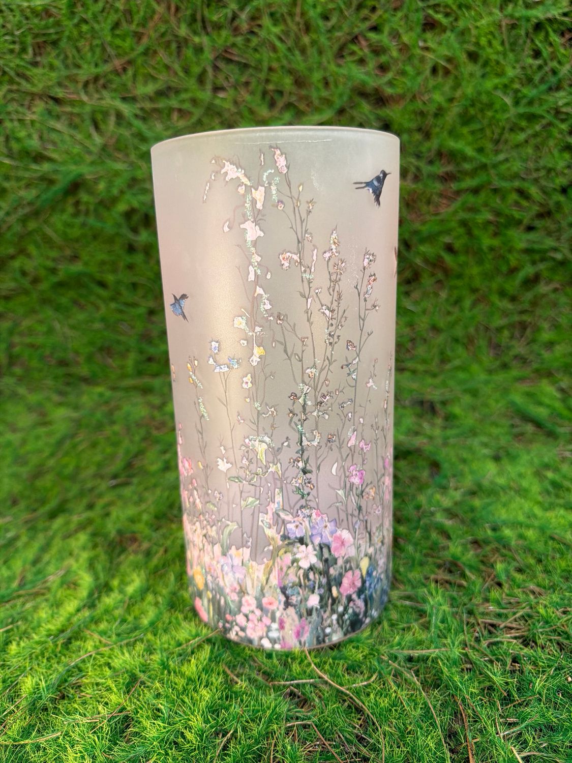Wildflower Whimsy Decorative Container 8”