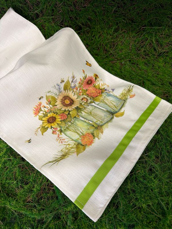 72" Sunflower Table Runner