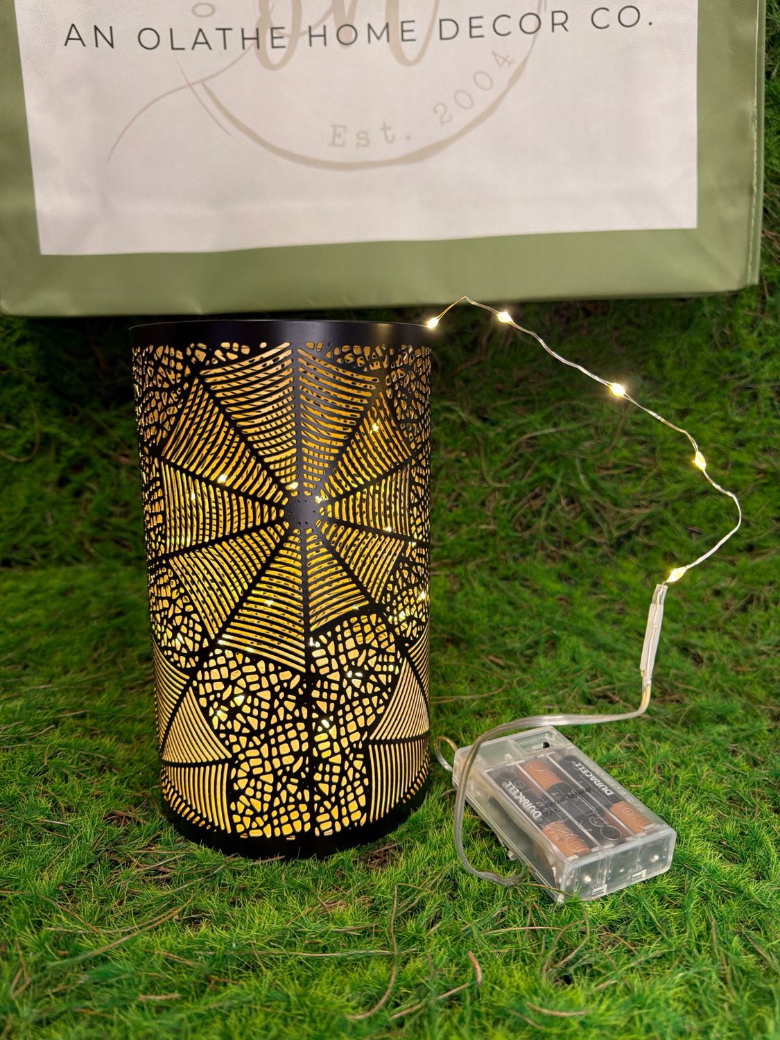 Large Spider Web Candleholder