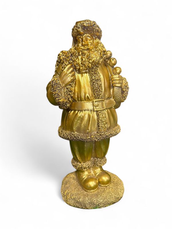 Gold Santa with Jingle Bells