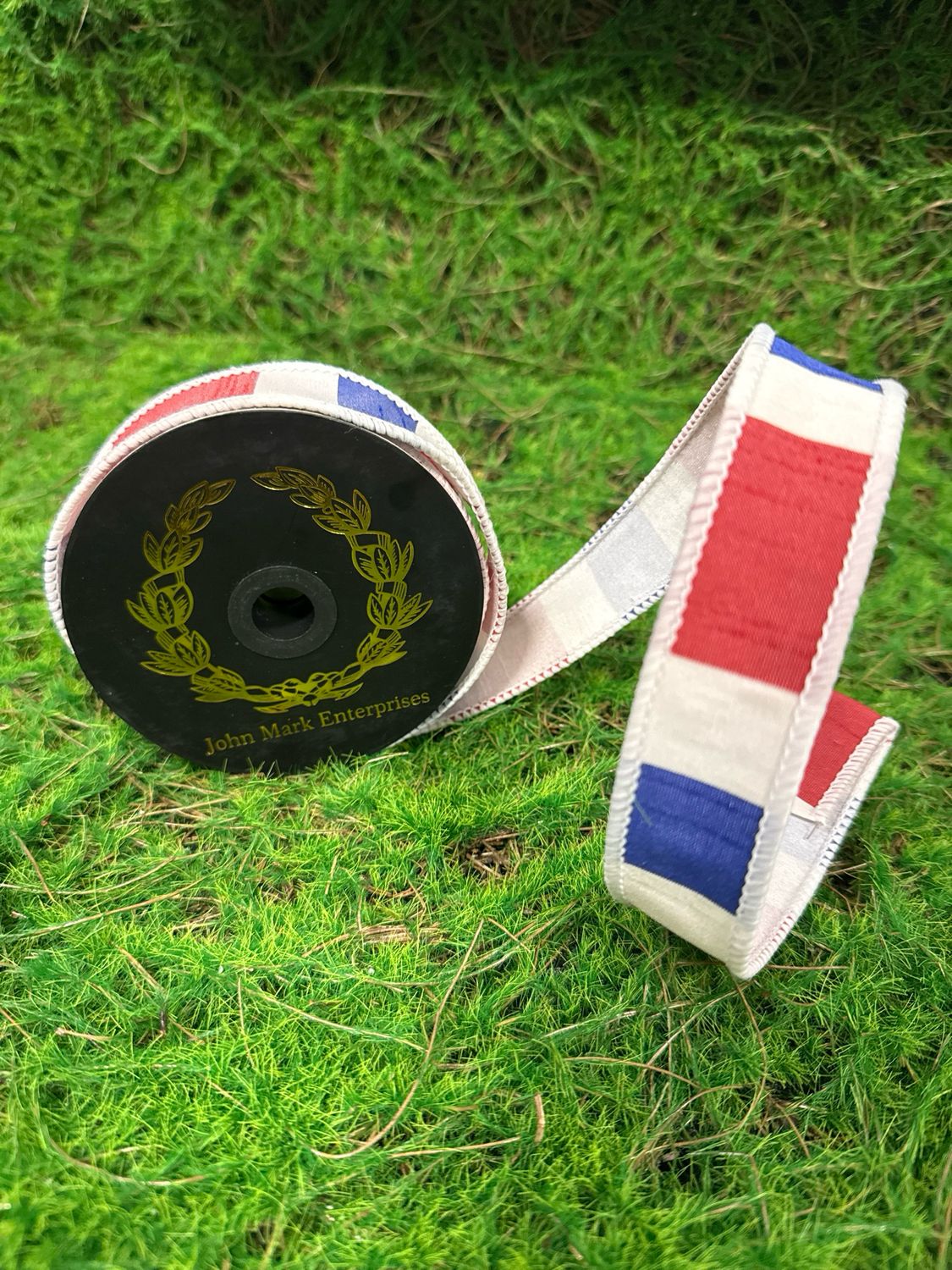 John Mark RWB Ribbon 1x10yd