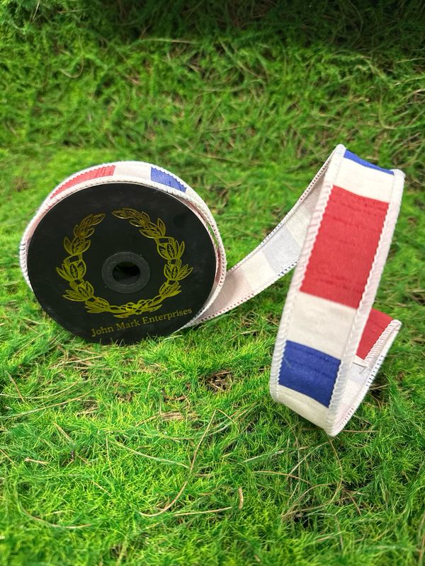 John Mark RWB Ribbon 1x10yd