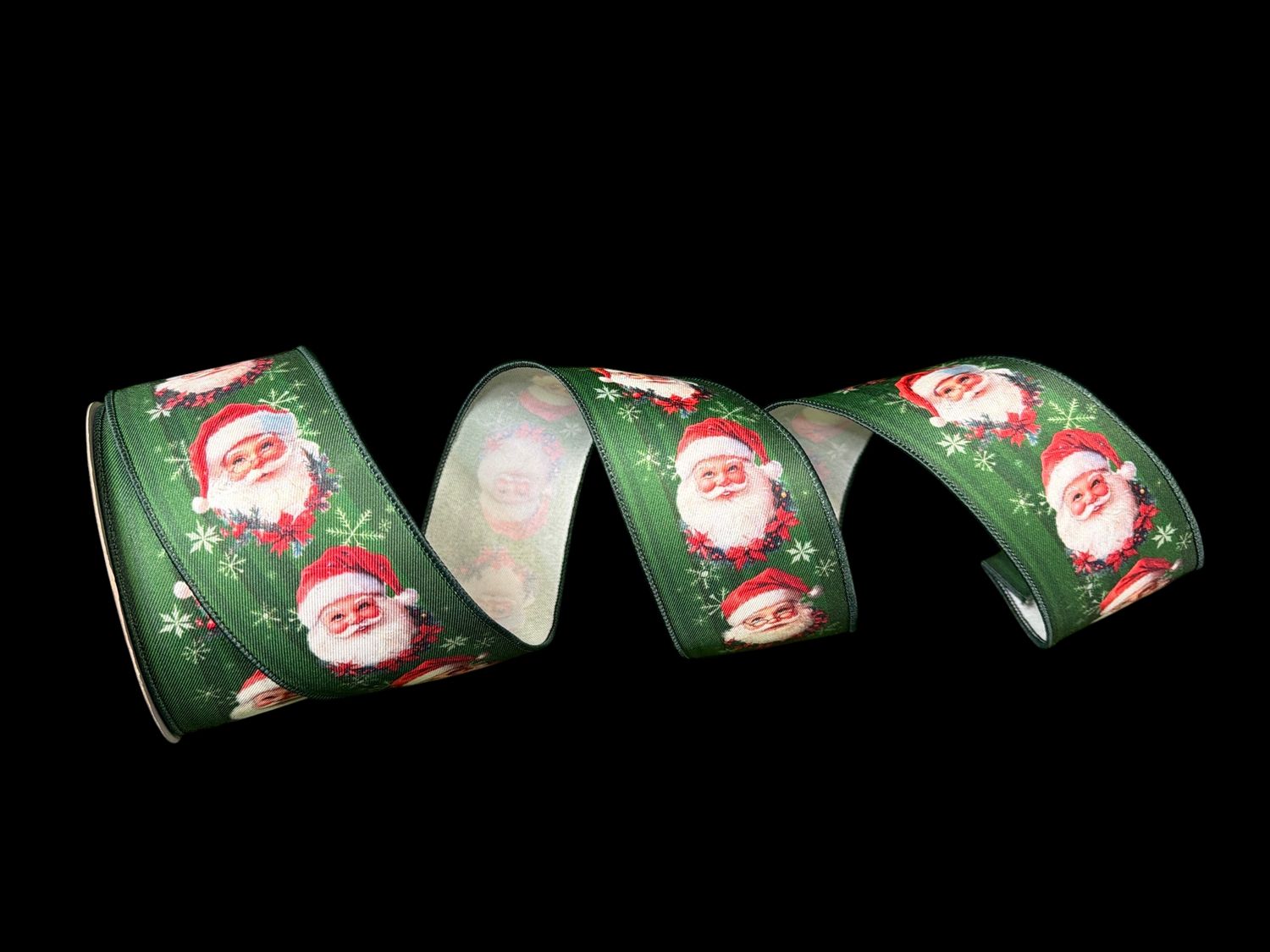 Red/Green/White Santa Ribbon 2.5" x 10yd