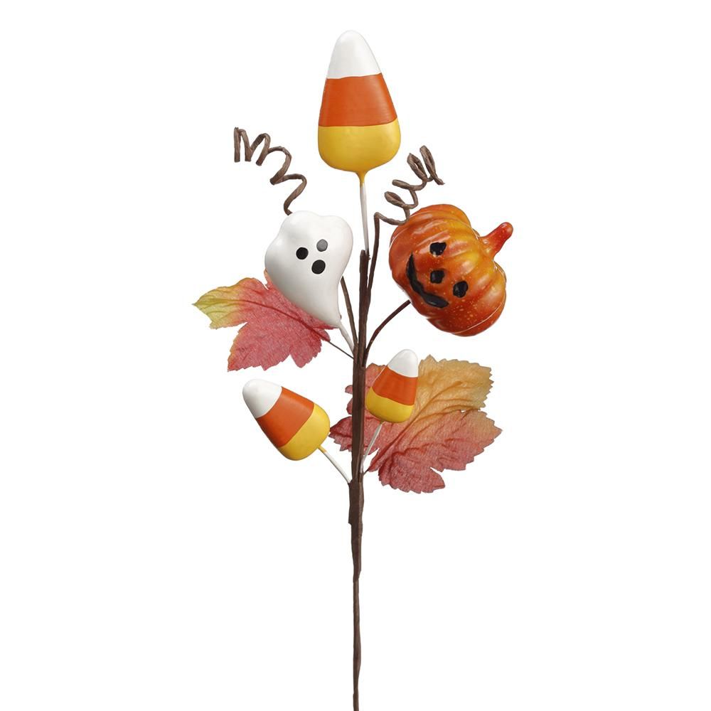 Candy Corn, Ghost, Jack-O-Lantern Pick