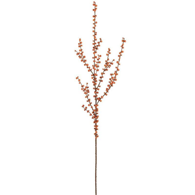 43" Orange Plastic Berry Spray