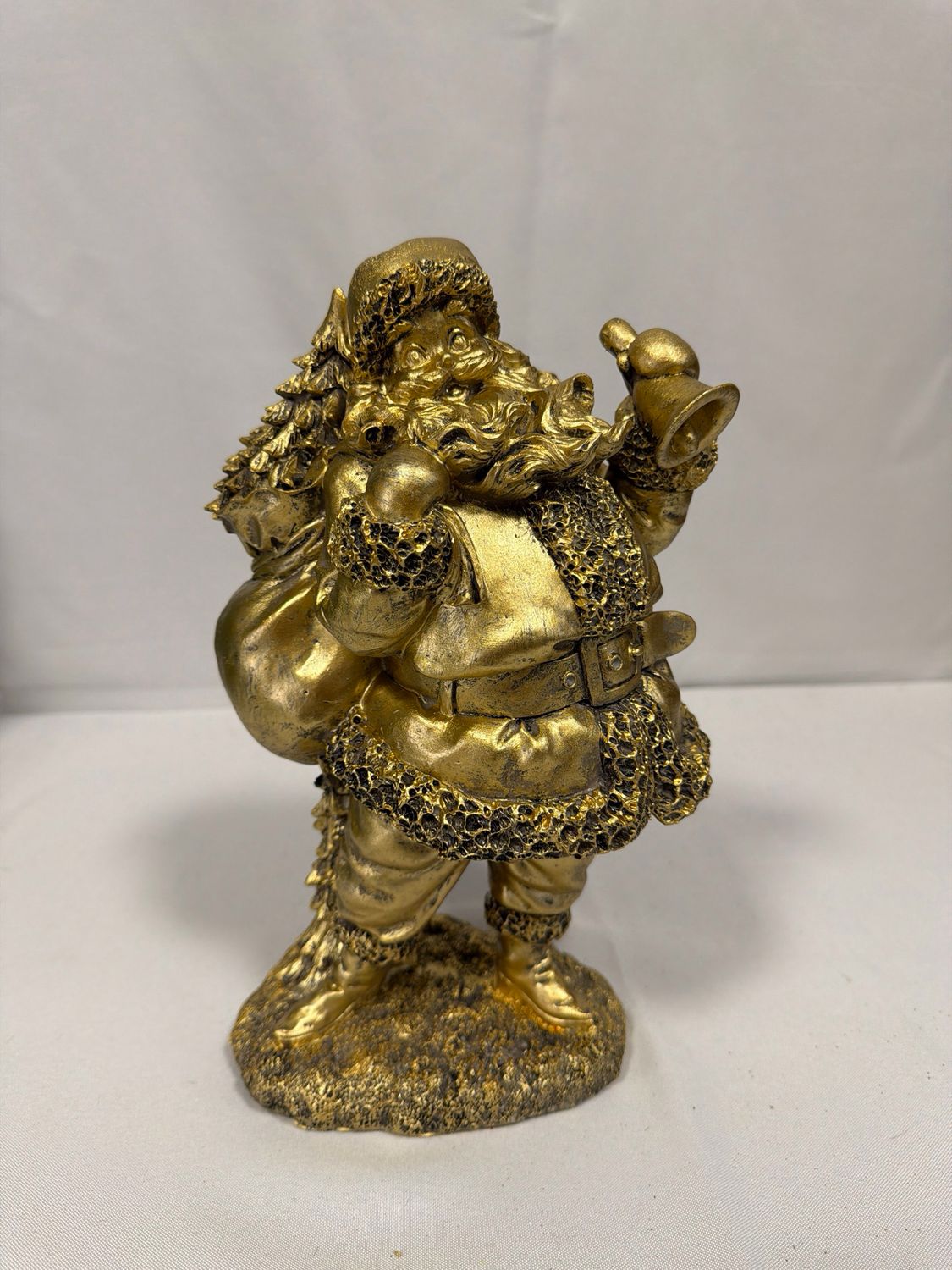 Gold Santa with Bell
