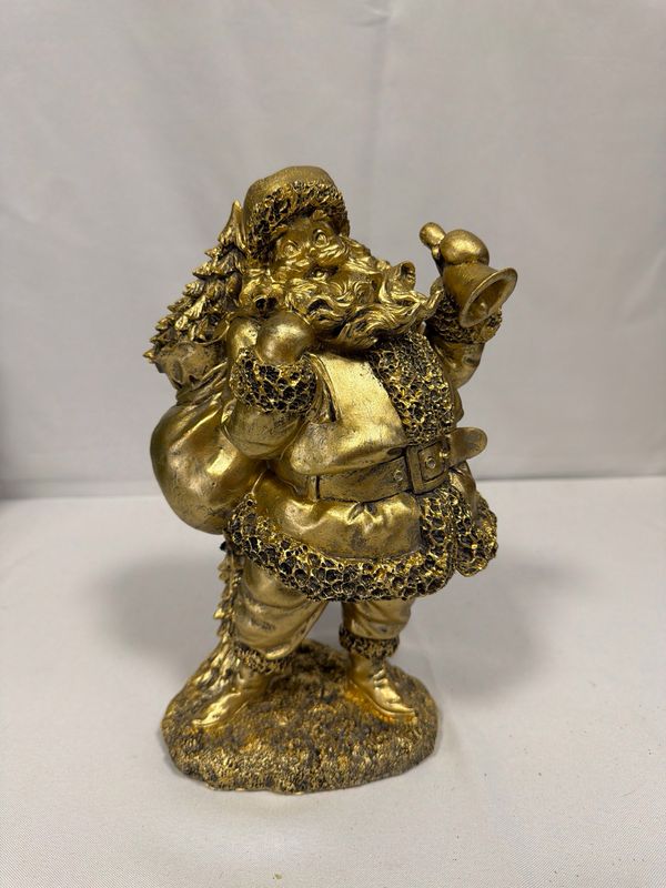 Gold Santa with Bell