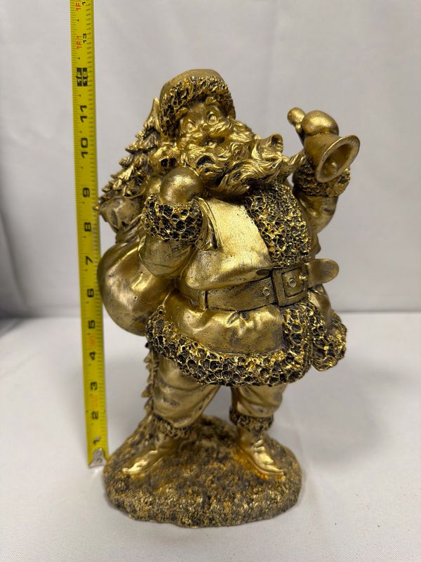 Gold Santa with Bell