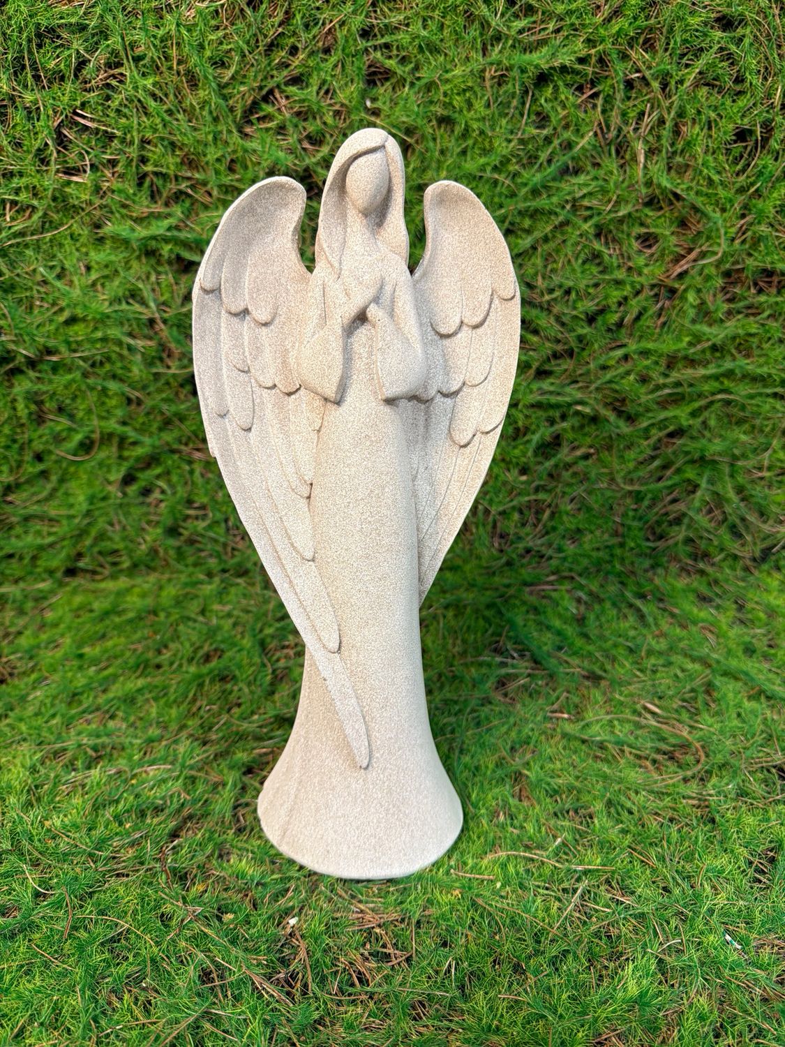 Resin Angel Crossed Arms 11.75"H