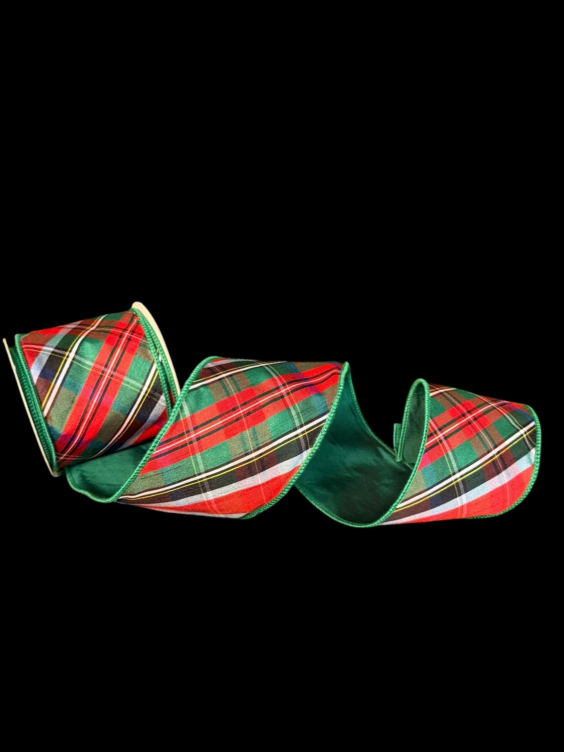 Tartan Plaid Wired Ribbon 4x10yd
