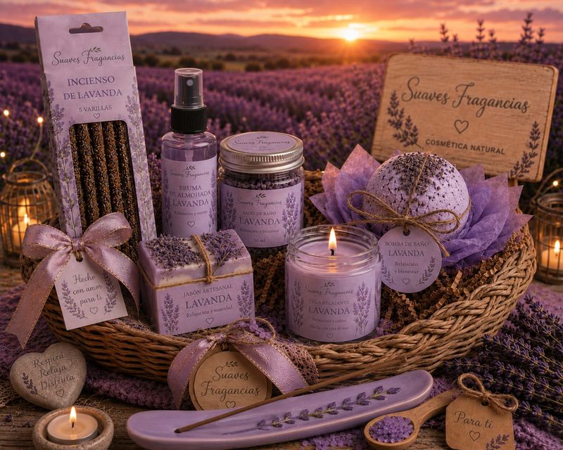 Pack completo relajación lavanda " Descubre tu momento"