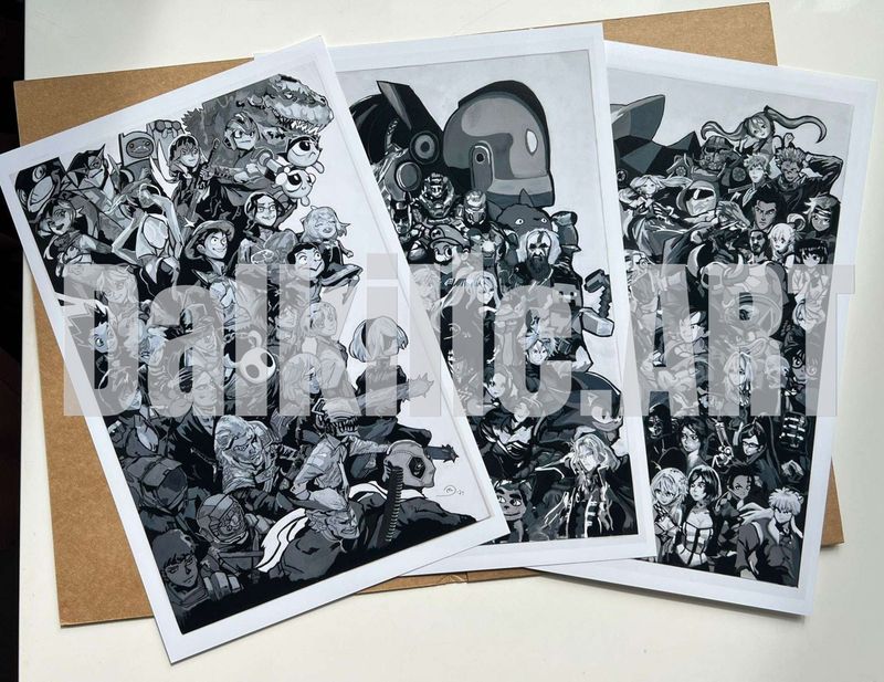 Print DIN A4 100 Charaktere Bundle