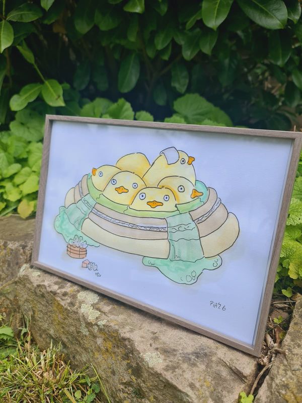 Aquarell "Ōtori-Begleiter"