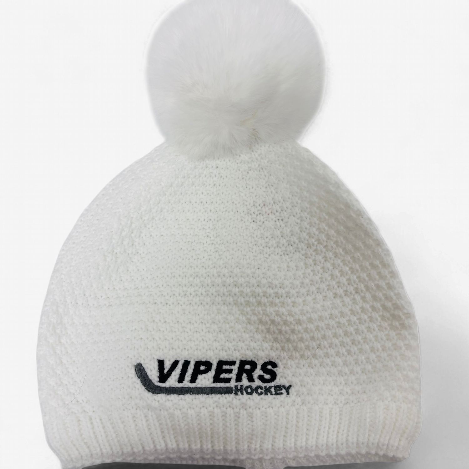 WOMEN'S POM POM TOQUES, Color: White