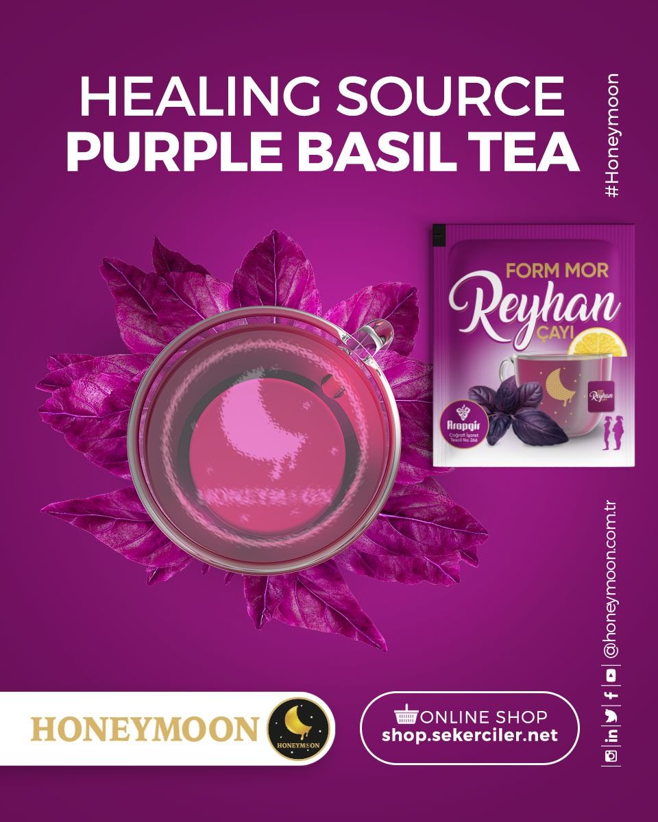 Purple Basil Tea - Fire Metabolism, sleep soundly, and kill fat ( 10 bags) 1 week