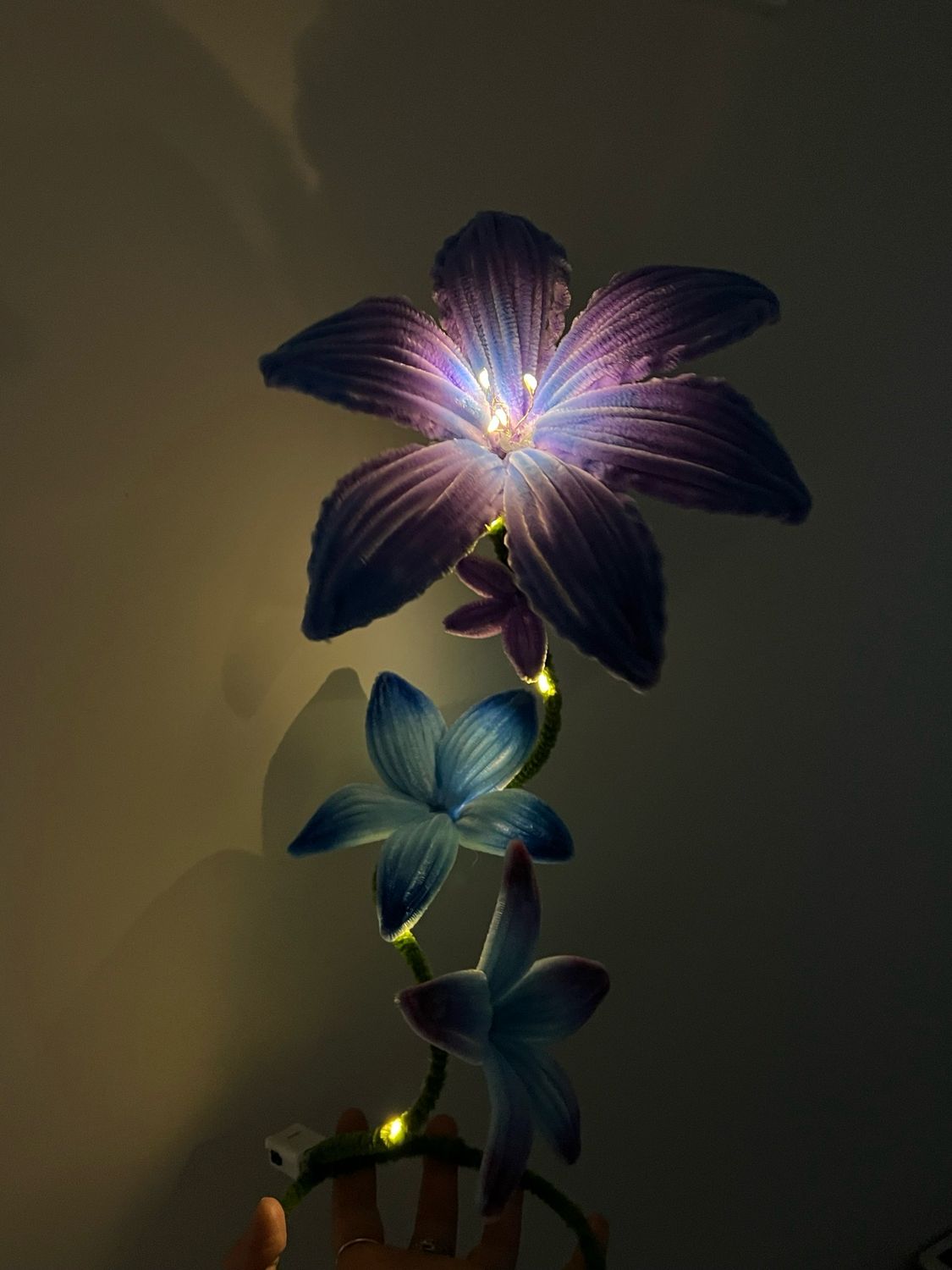 Handmade 4 Flower Light Up Decoration