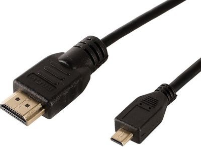 HDMI kabel Type A (mannetje) naar Micro HDMI Type D (mannetje) (1M tot 5M)
