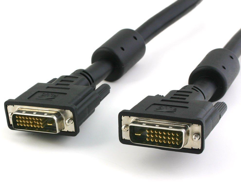 DVI-D kabel (mannetje) naar DVI-D mannetje met ferrietkern (Dual Link)