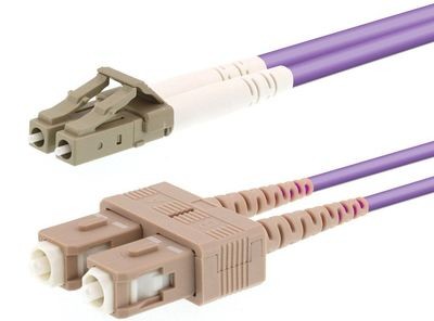 Fiber Optic Cable Mumtimode Duplex 50/125 µm OM4 (LC/SC, LC/LC, SC/SC)