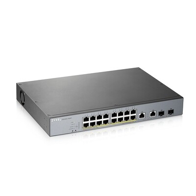 GS1350-18HP, 18 Port managed CCTV PoE switch, long range, 250W (1 year NCC Pro pack license bundled)