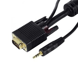 VGA CABLE MALE TO MALE WITH AUDIO LINE - 3M