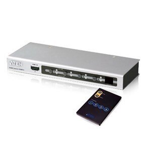 ATEN 4X1 1080P HDMI SWITCH WITH REMOTE CONTROL