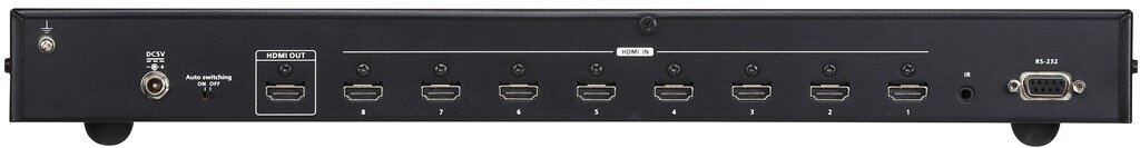 ATEN 8X1 4K HDMI SWITCH WITH REMOTE CONTROL